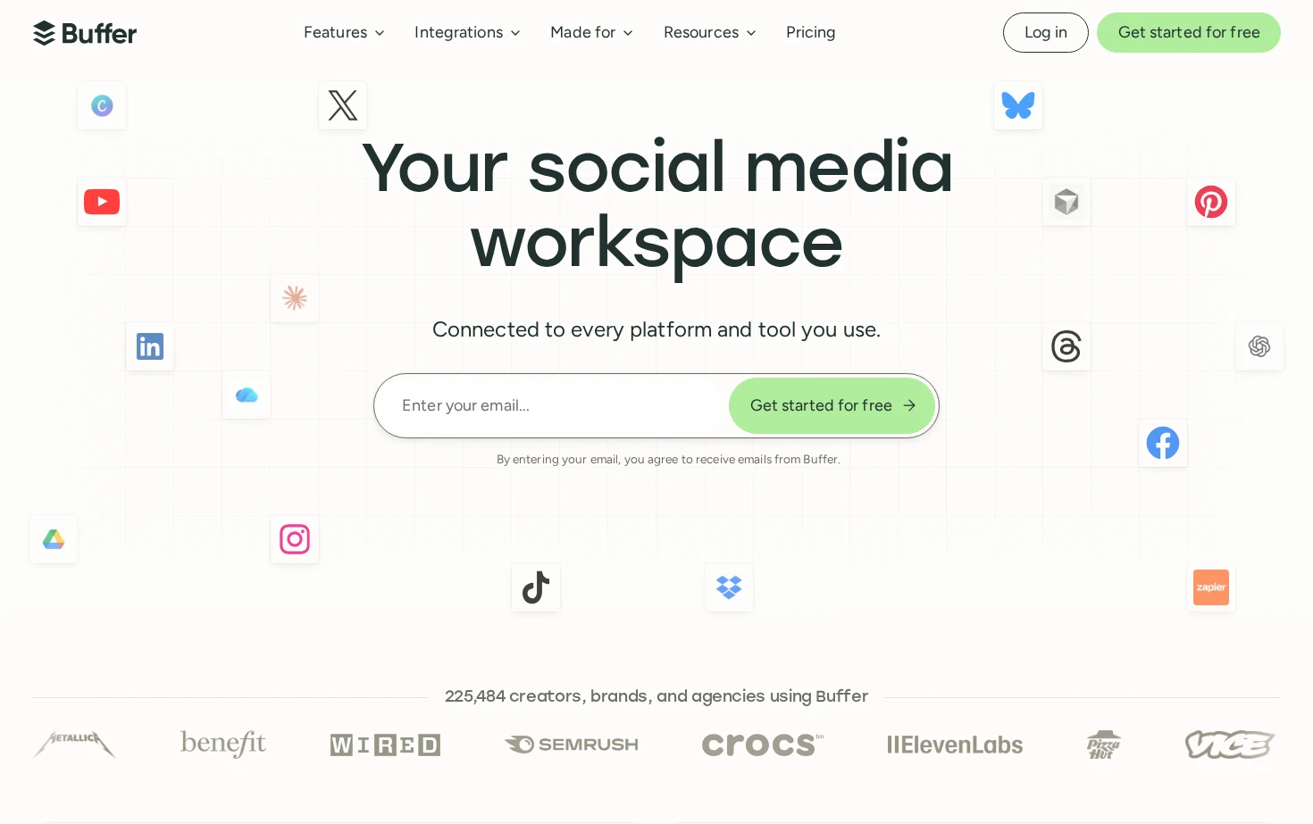 Buffer: All-you-need social media toolkit for small businesses 页面快照